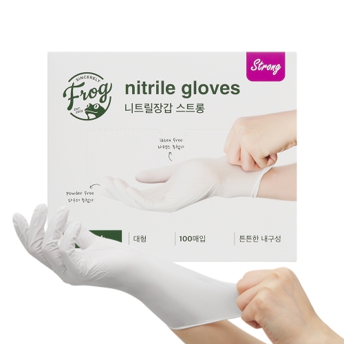 FROG 파우더프리 니트릴장갑 3.8 화이트 대 L 1개이미지입니다. 누르면 해당 게시물로 새창이동합니다.