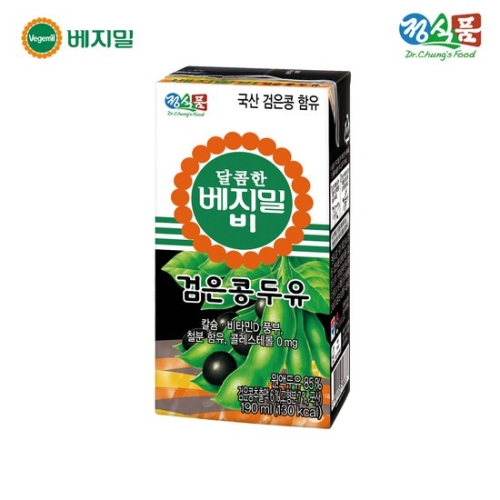정식품 달콤한 베지밀B 검은콩 190ml (48개)_이미지