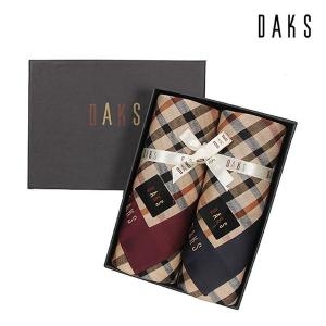 닥스 기본체크 손수건 2매세트 D 2번