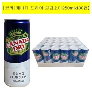 코카콜라음료 캐나다 드라이 클럽소다 250ml (30개)_이미지