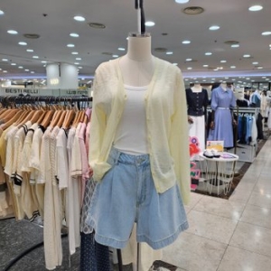 LAP 랩 베이직 브이넥 긴팔 가디건 AR7XG278