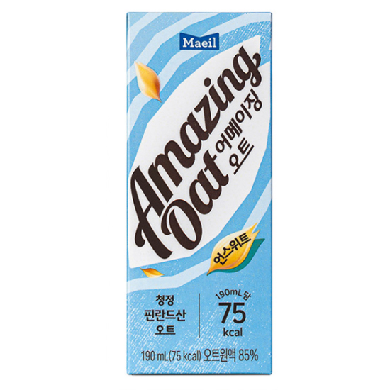 매일유업 어메이징 오트 언스위트 190ml (6개)