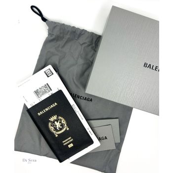 발렌시아가 패스포트 1 티켓 블랙 지갑 787774 2AA3R 1000 141477722