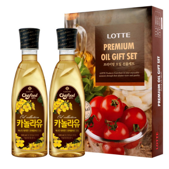 롯데푸드 카놀라유 500ml 2입 세트 (1개)_이미지