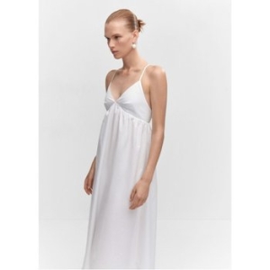 망고 WOMAN 드레스 BRETZEL-H White 57000151_이미지