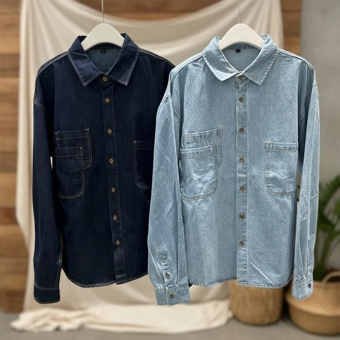 진 자수 SS 남방 카라넥 더블포켓 개강룩 46716209