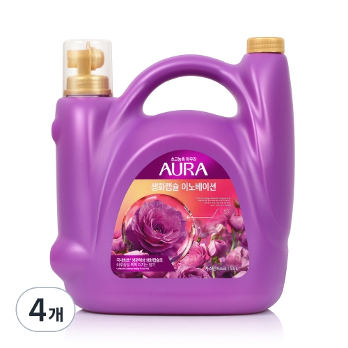 샤프란 아우라 생화캡슐 자스민머스크 5.5L (4개)_이미지