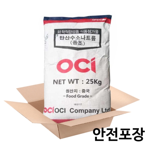OCI 베이킹소다 25KG/식품첨가물/중조/구연산/과탄산소다 25kg 1개_이미지