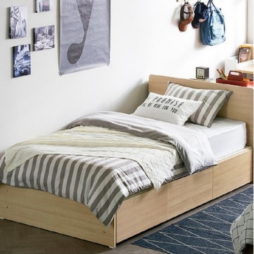 한샘 아임빅 일반헤드 수납 침대 SS (노뜨라이트본넬)_이미지