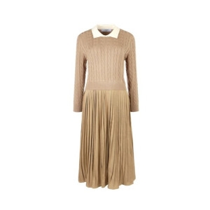 아이디조이 레코브 니트배색주름 원피스 LC31CZOP576X