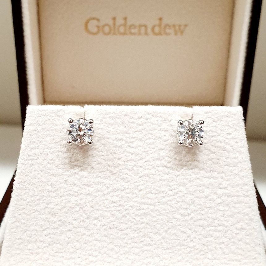 골든듀 디어니스5C 18K 다이아몬드 귀걸이 210700202_WG