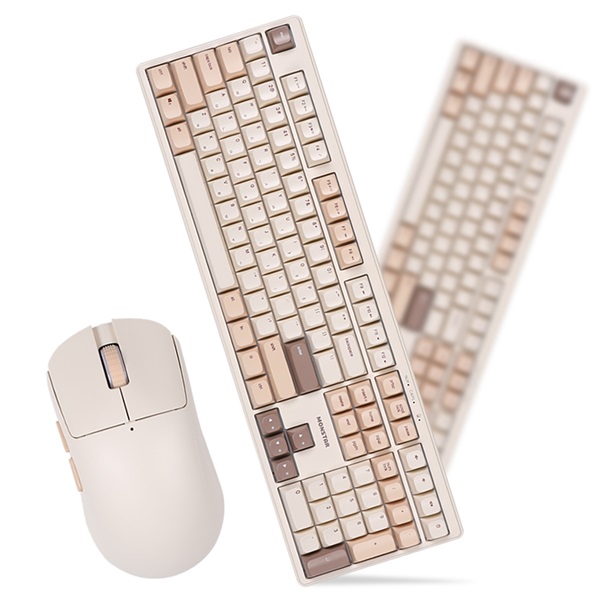 몬스타 가츠 X108 BTW 콤보 마들 무선 키보드 마우스 세트_이미지