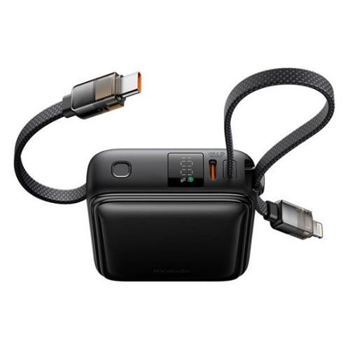 맥도도 22.5W 듀얼 케이블 일체형 보조배터리 MC255 10000mAh_이미지