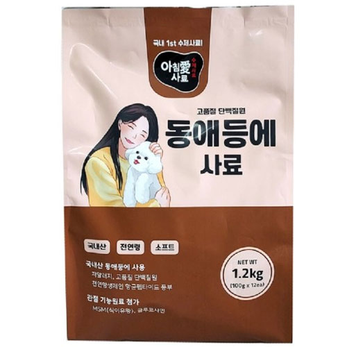 에이티바이오 ㅤ아침애 동애등에 사료 1.2kg (1개)_이미지