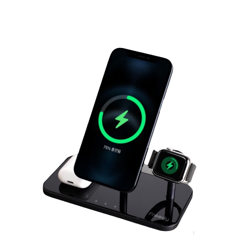 Freedy 자석부착식 3in1 무선충전기 EA1205