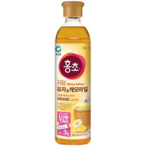 홍초 저당 유자 캐모마일 900ml