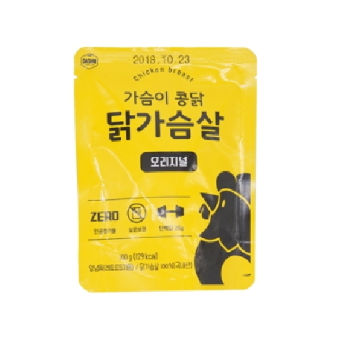 퍼니엠 다신샵 가슴이콩닭 닭가슴살 오리지널 100g (10개)_이미지