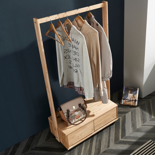 데리스 참죽 원목 행거 800