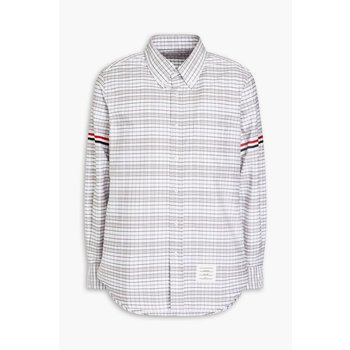 톰브라운 Striped checked cotton shirt MWL301A 06347 035이미지입니다. 누르면 해당 게시물로 새창이동합니다.
