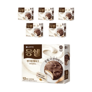 롯데제과 몽쉘 오리지널 생크림케이크 408g (6개)_이미지