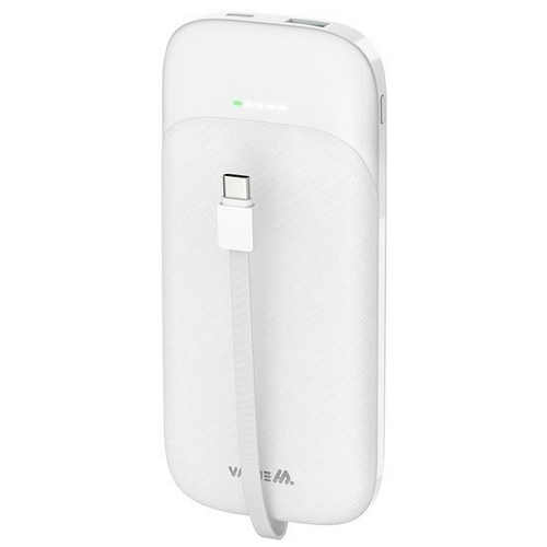 디엠케이코리아 밸류엠 PD 22.5W 슬림핏 케이블 일체형 보조배터리 VM-PA102PCP 10000mAh_이미지