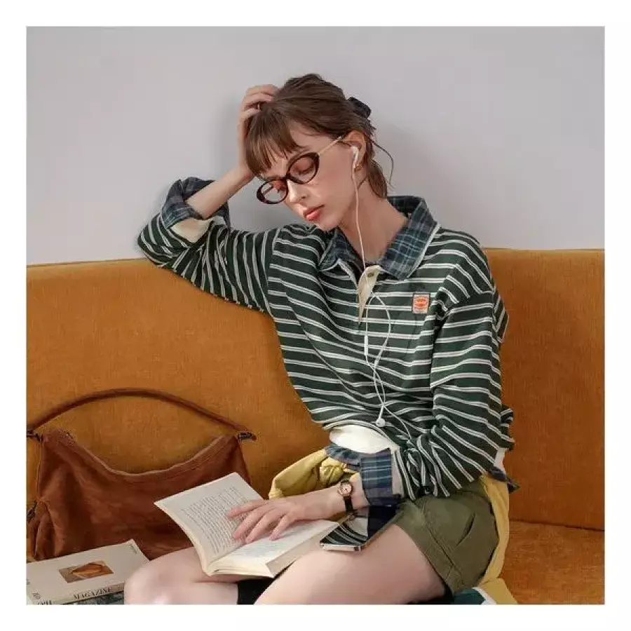 피그먼트 탄탄럭비박시맨투맨 택가 79800원 3626237_이미지