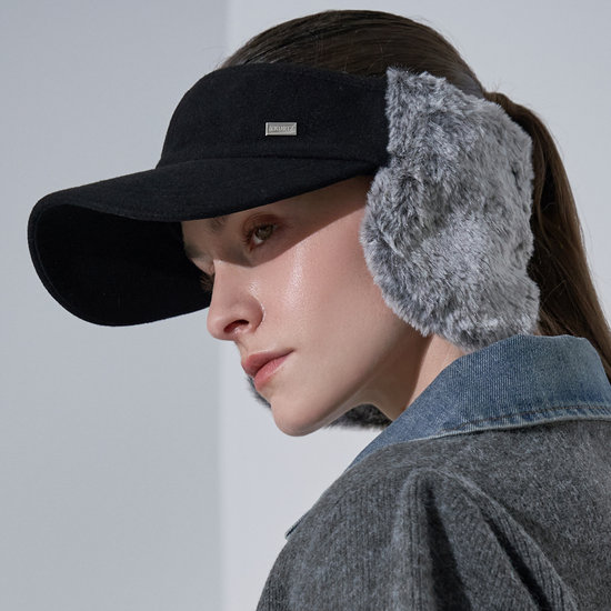 모던 페이크 퍼 귀달이 바이저 FM12AM103L