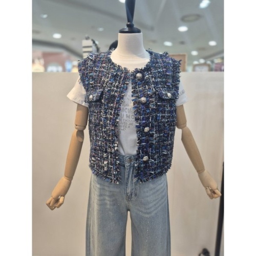 르니앤맥코이 라운드 크롭 트위드 베스트 MN02VT700HJY_이미지