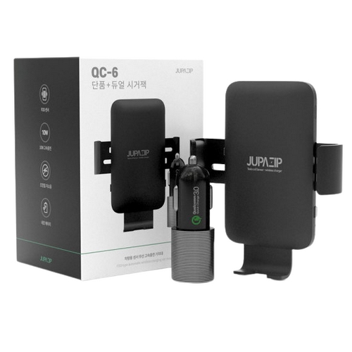 주파집 차량용 무선충전거치대 QC-6