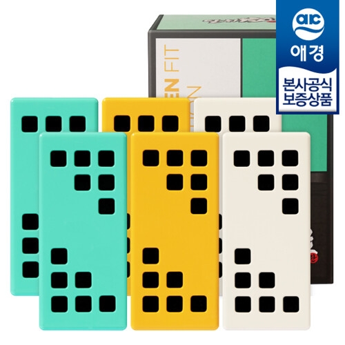  애경 에어후레쉬 냉장고용 탈취탄 키친핏 55g [6개]
