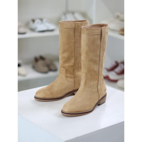 세이브존03스티치아몬드토3.5cm캐주얼미들부츠 BY 23S10815CA2W