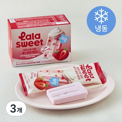 라라스윗 저당 딸기 요거트바 70ml (18개)_이미지
