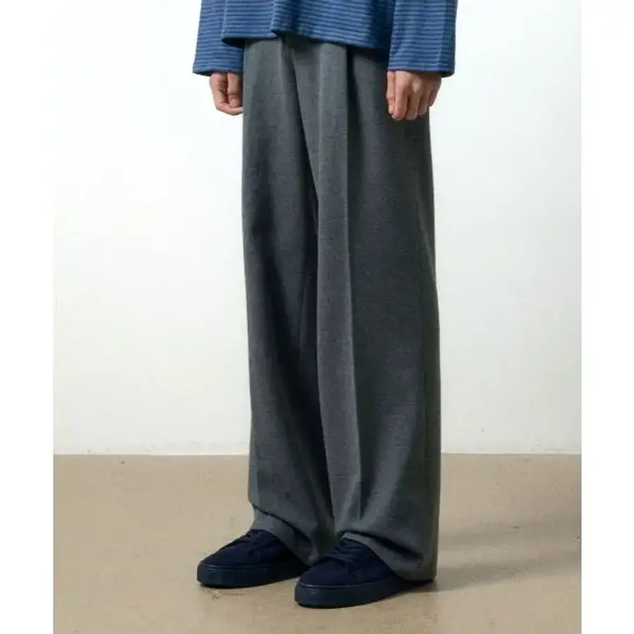 메종 마인드 울 원 턱 슬랙스 그레이 1935209