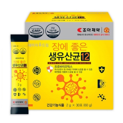  조아제약 장에 좋은 생유산균 12 2g 30포 [1개]