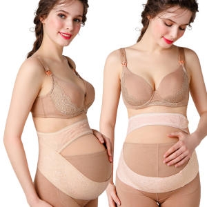 임산부 허리통증에 좋은 편한 임산부 레이스 산전 복대 임신복대 초기임산부선물_이미지