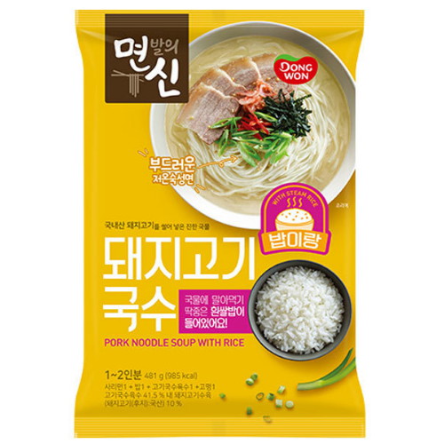 동원F&B 면발의 신 밥이랑 돼지고기국수 405g (1개)_이미지