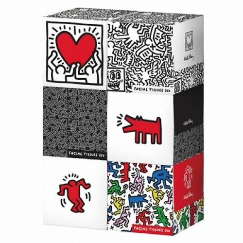 한예지 ㅤ키스해링 오리지널 미니 미용티슈 250매 (6개입) *4팩_이미지