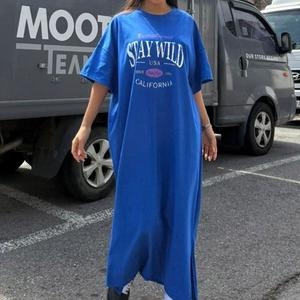 아이우먼 빈티지스펠링박시통원피스 NMU346M504 빅사이즈_이미지