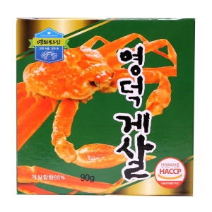 영덕농수산 게살 통조림 90g 4개_이미지