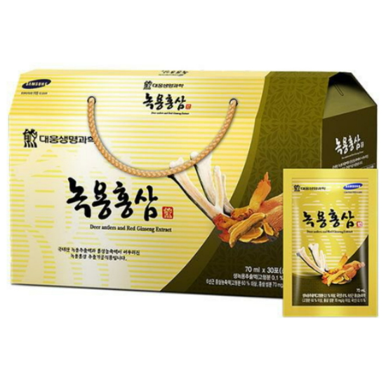 대웅생명과학 녹용홍삼 70ml 30포 (2개)_이미지