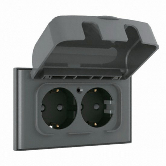 아펠라 마그네슘 2구 방우형 콘센트 가로형