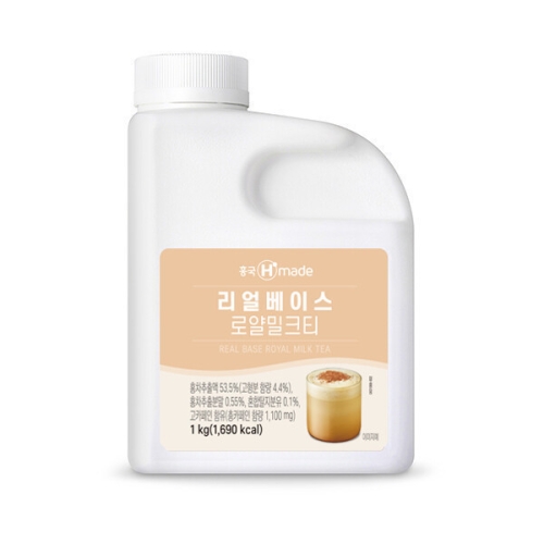 흥국에프앤비 리얼베이스 로얄밀크티 1kg (12개)_이미지