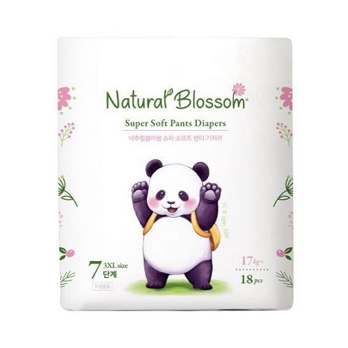 해피블라썸 네추럴블라썸 슈퍼 소프트 팬티형 7단계-공용 (216매)