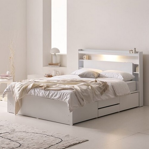 트리플 아리아 포서랍 LED침대 SS (9존유로탑독립)_이미지