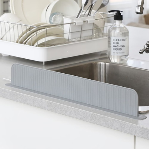 달팽이리빙 퀴진드마망 실리콘 씽크대 물막이_이미지