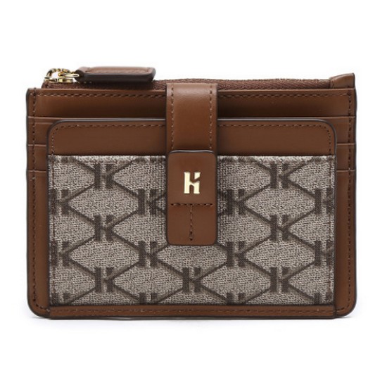 헤리아토 시그니처 패턴 가죽 카드지갑 HIHO4E886W2