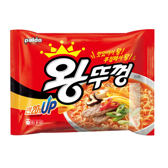 팔도 왕뚜껑 봉지라면 130g (12개)_이미지