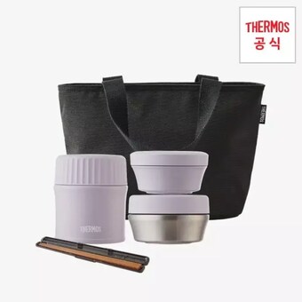 써모스 뉴 플+스 반반 <b>보온</b><b>도시락</b> 885ml