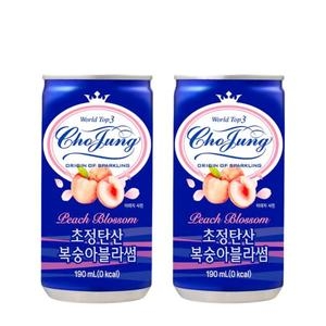 일화 초정탄산 복숭아 190ml (60개)_이미지