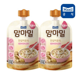 매일유업 맘마밀 안심이유식 표고버섯과 소고기 100g (20개)_이미지